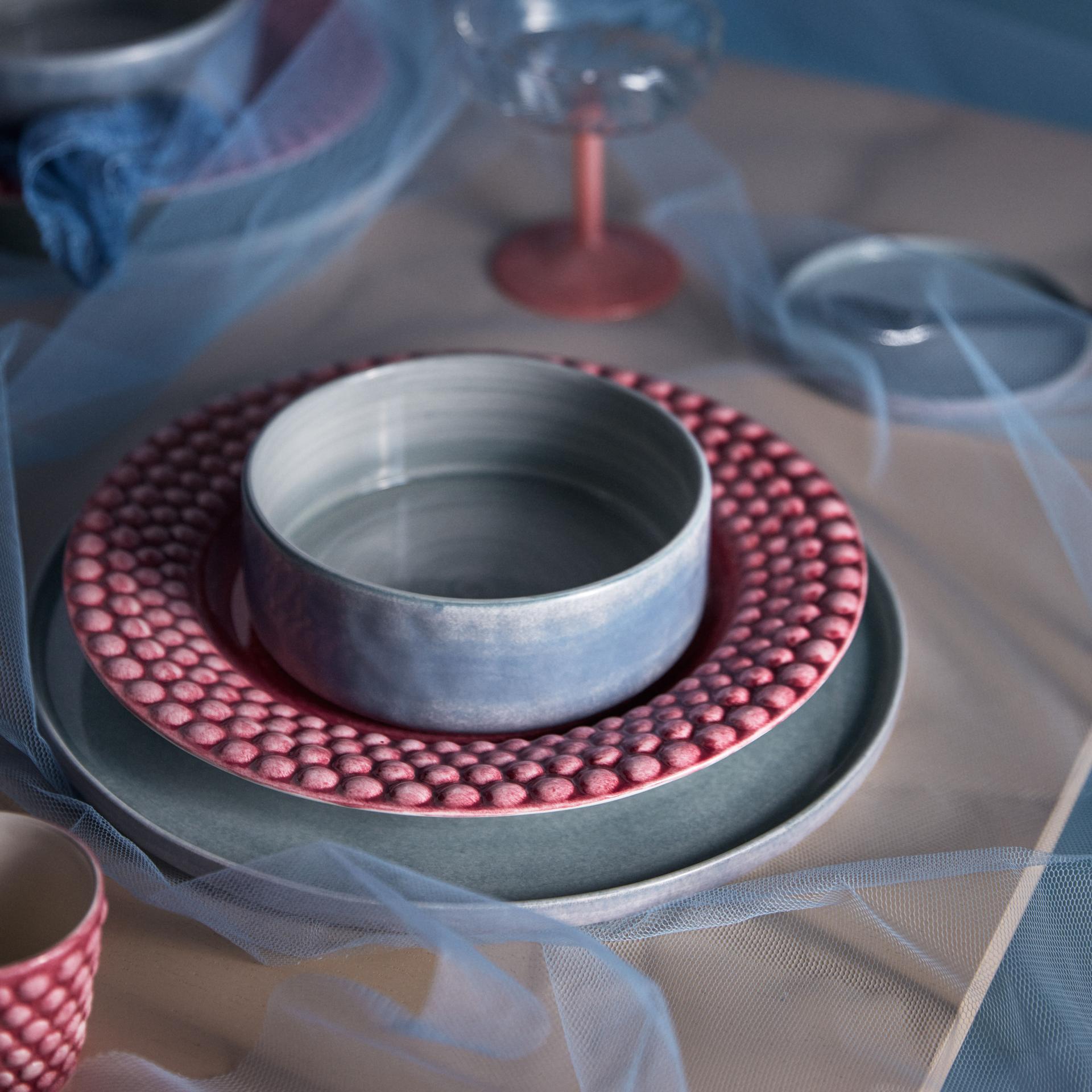 Bubbles Sopptallrik 25 cm grå