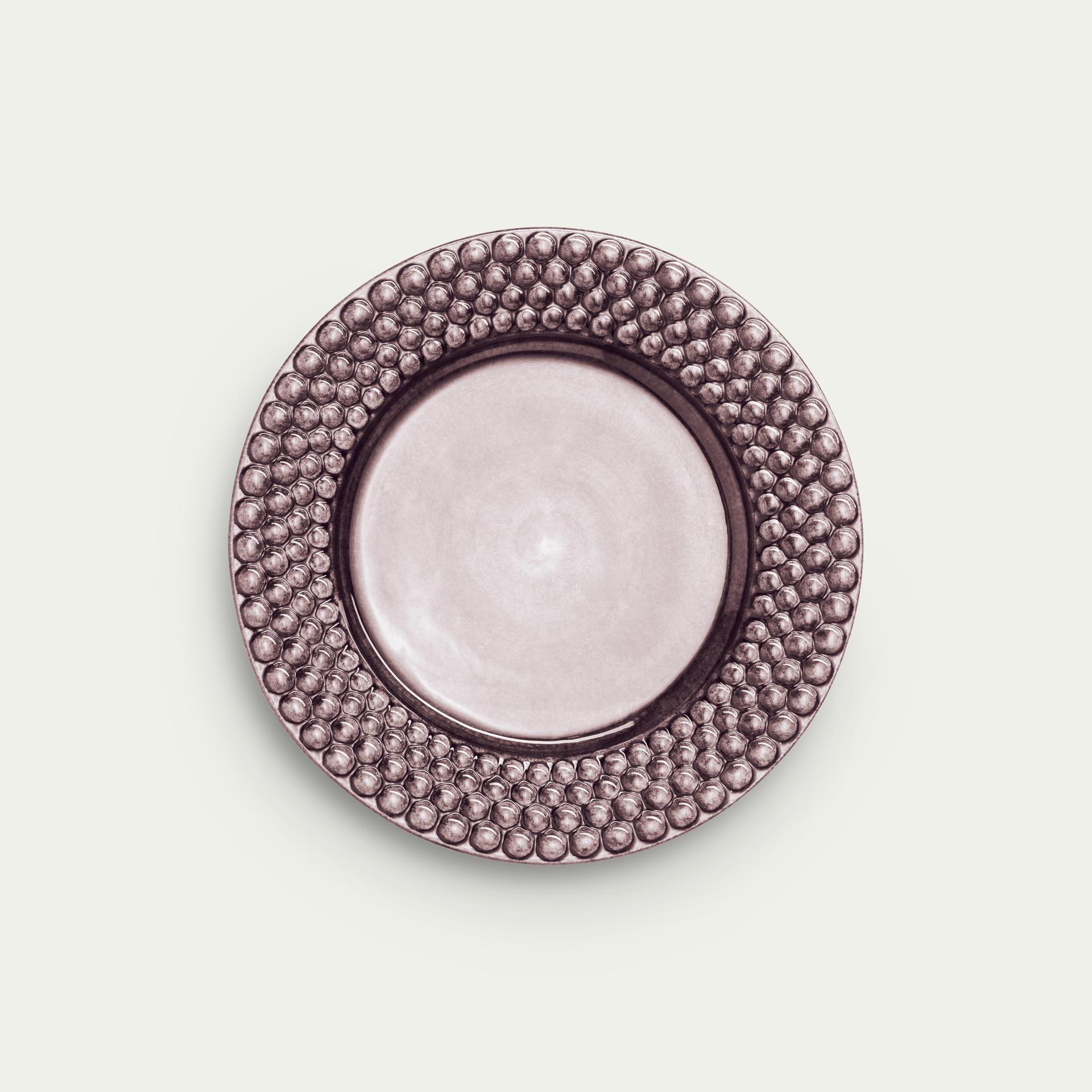 Bubbles Tallrik 20 x 16 cm plommon