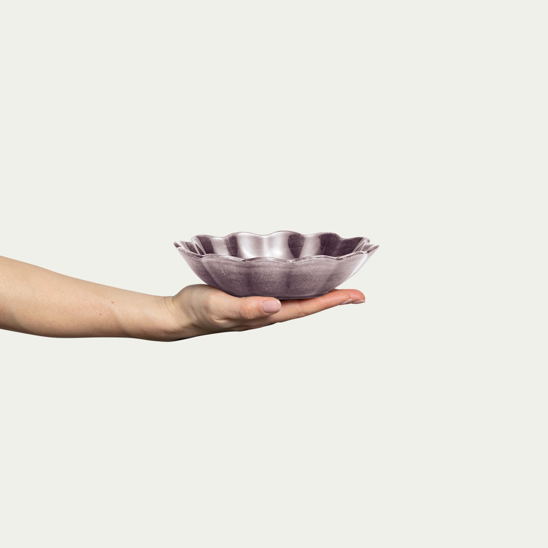 Oyster Skål 40 cl plommon