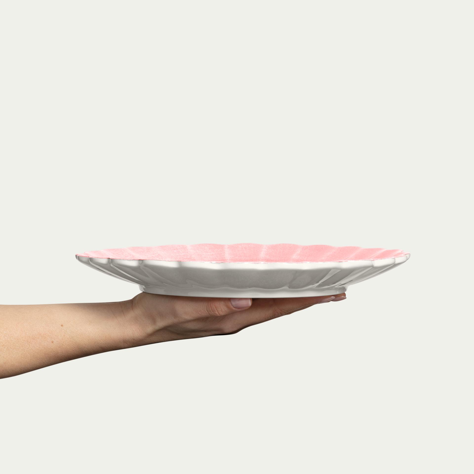 Oyster Tallrik 28 cm rosa