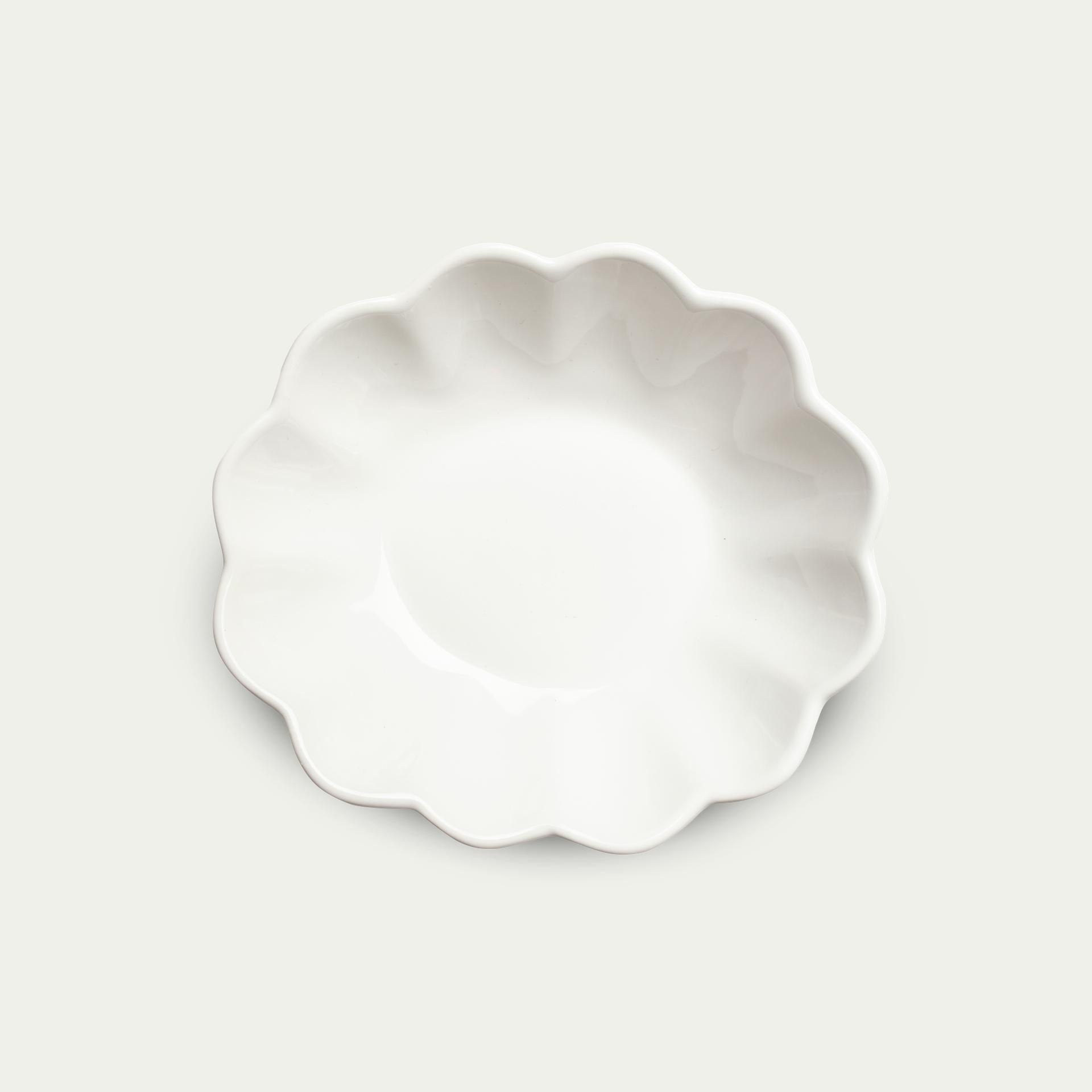 Oyster Skål 40 cl vit