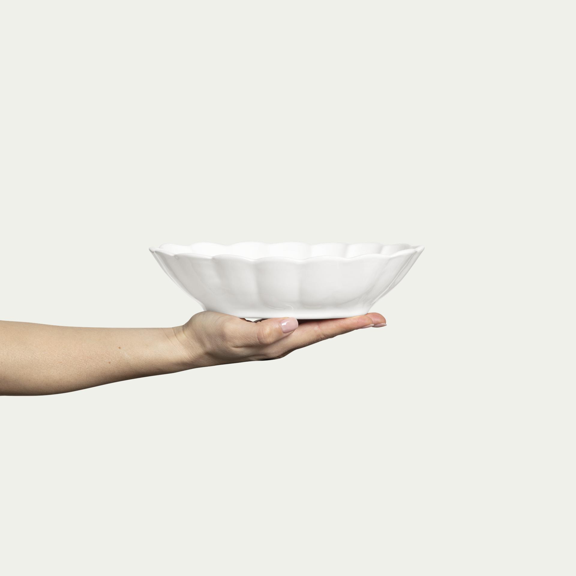 Oyster Skål 75 cl vit