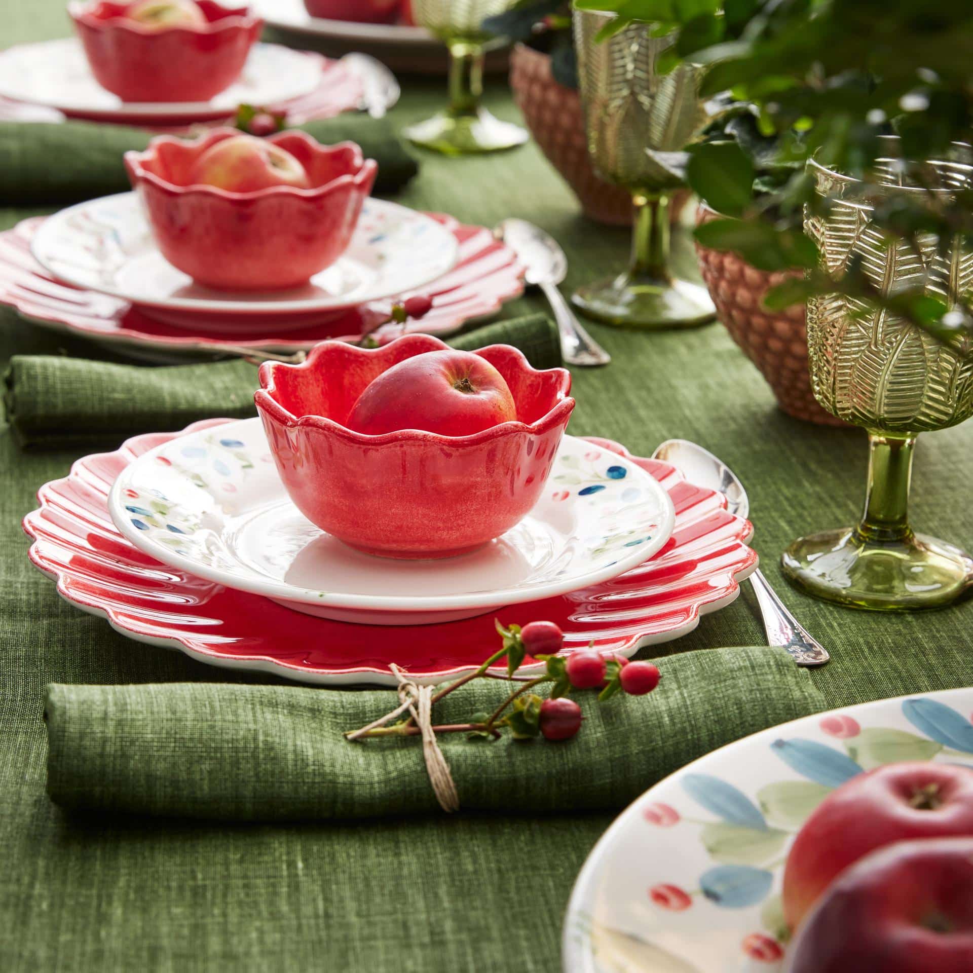 Oyster Skål 30 cl röd