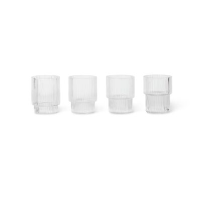 Ripple Small Glasses 4 -pack Clear