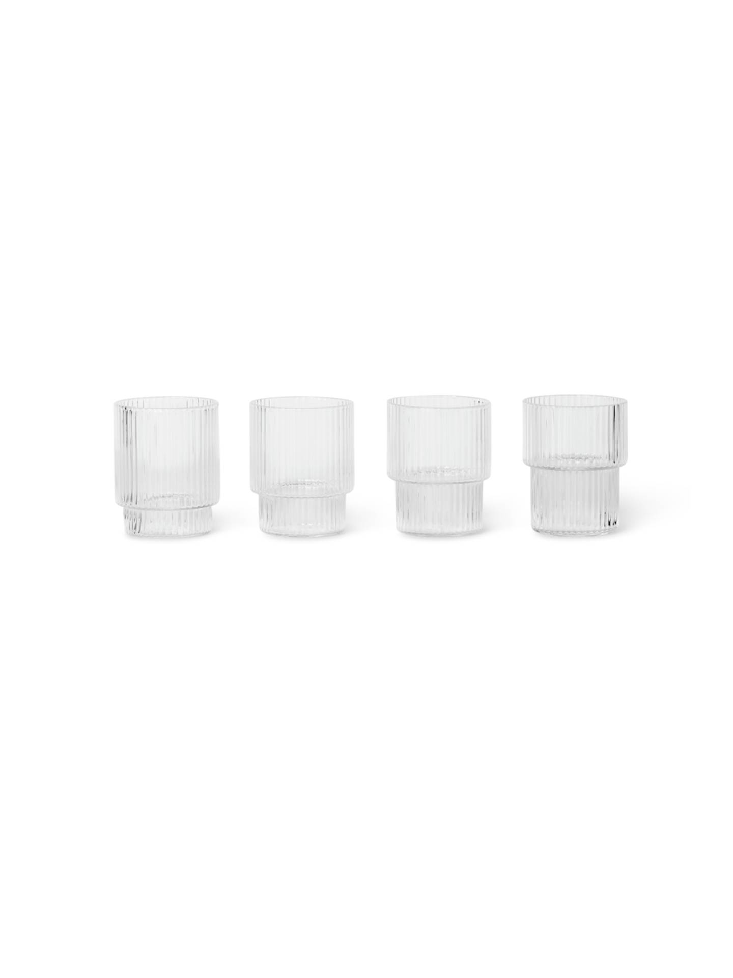 Ripple small glasses 4 -pack - Ferm living