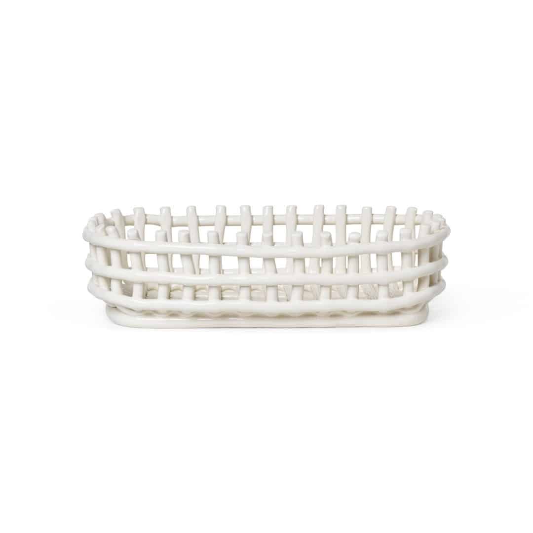Ceramic basket - Ferm livning