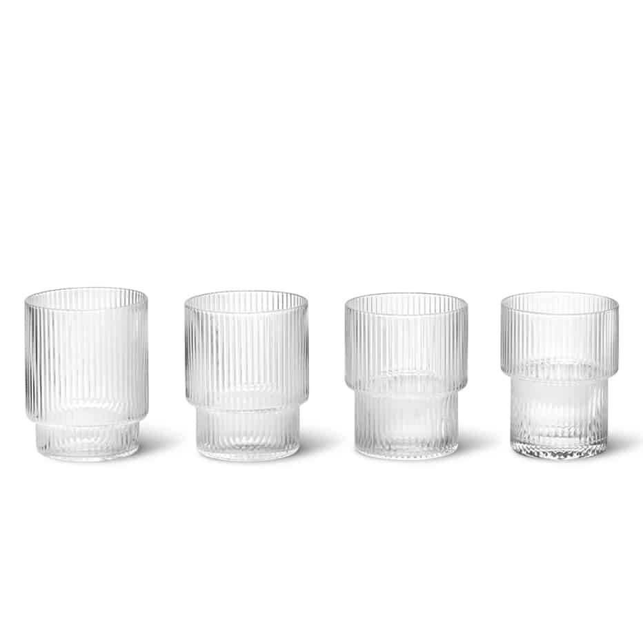 Ripple Glasses clear - Ferm Living