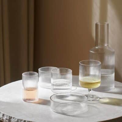 Ripple Glasses Set of 4 clear
