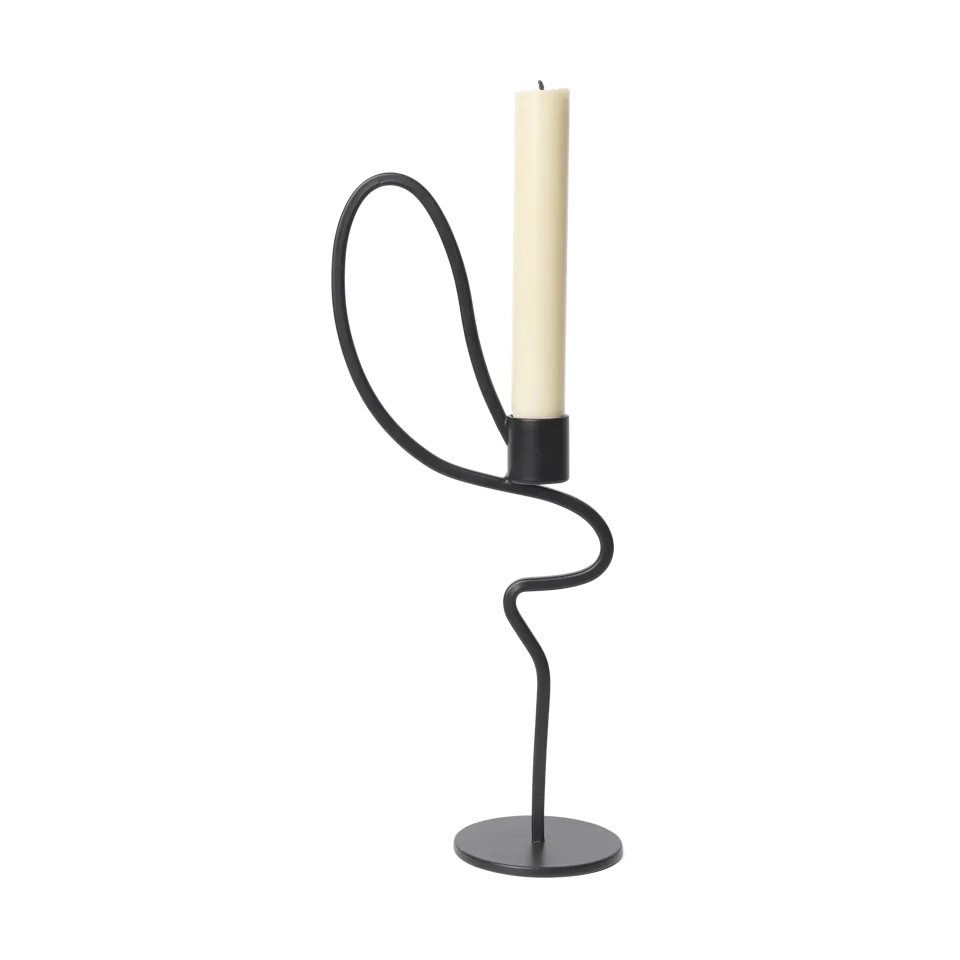 Candle holder high black-Ferm living