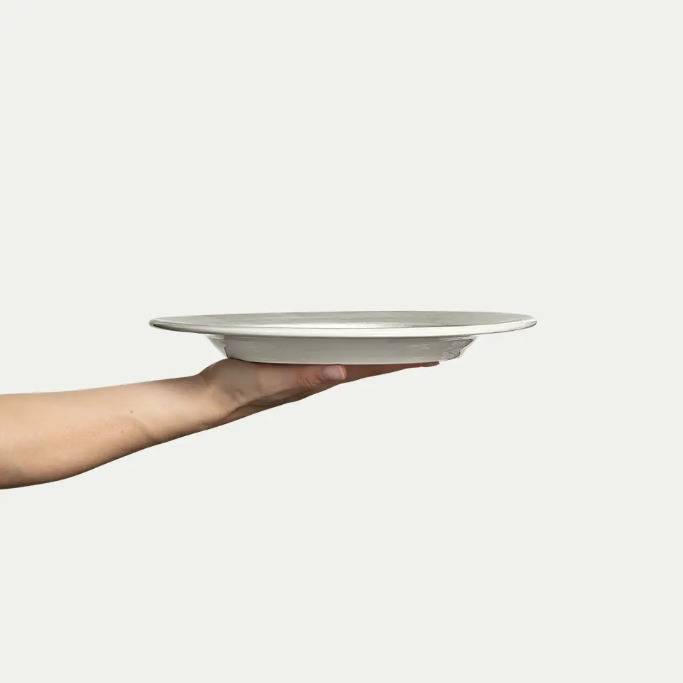basic tallrik 28 cm grå 1
