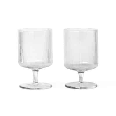 Ripple Wine Glasses 2-pack clear