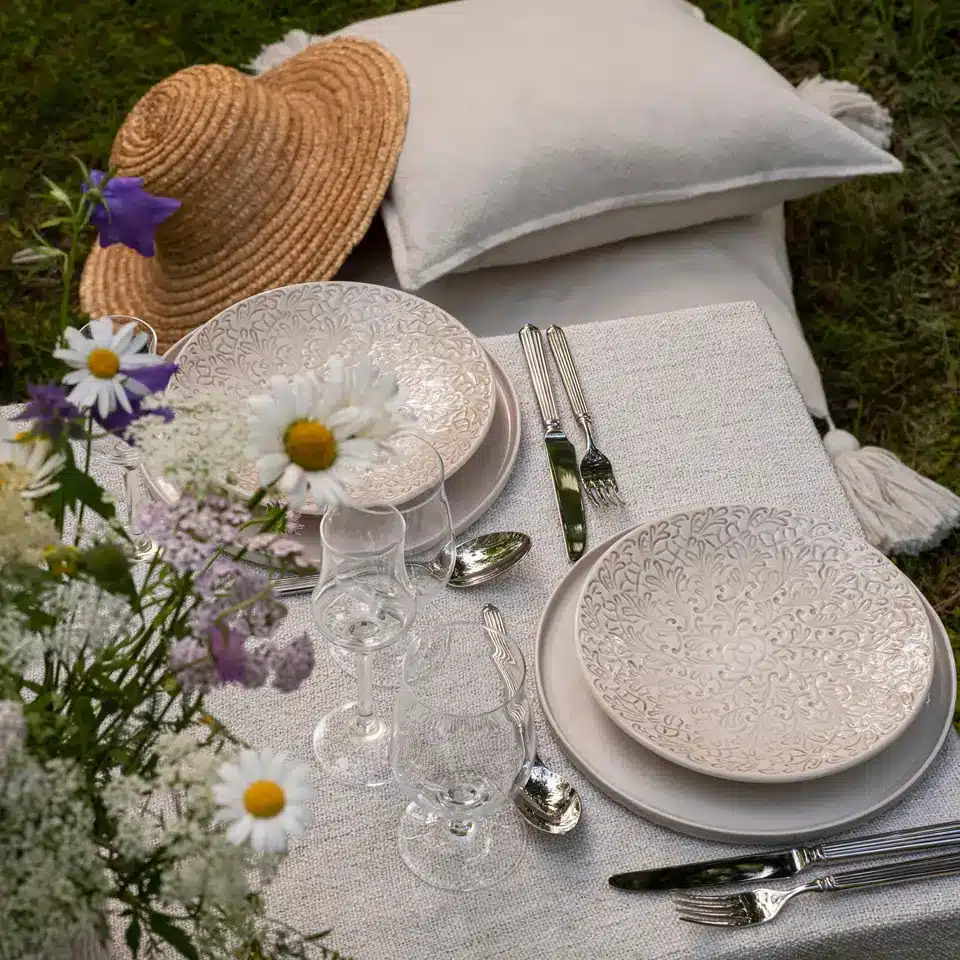 lace tallrik 20 cm sand 3