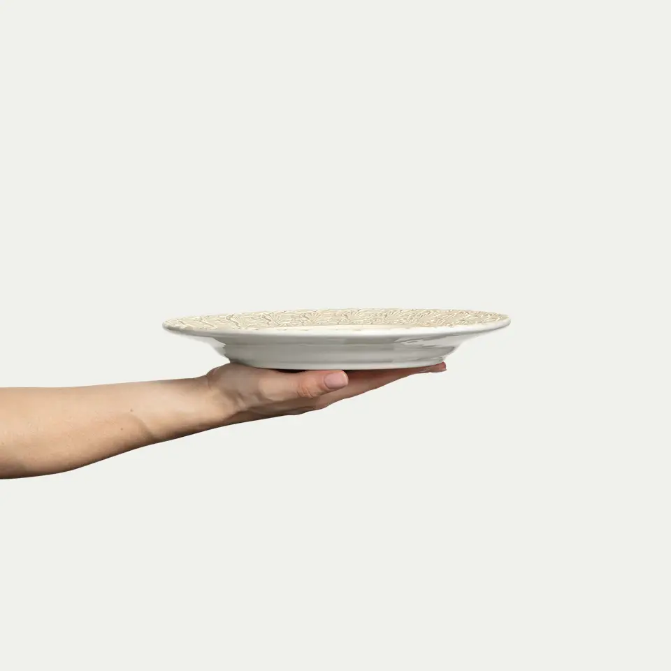 lace tallrik 25 cm sand 1