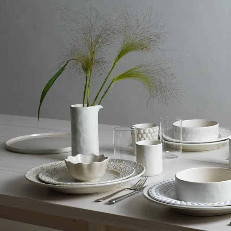 lace tallrik 25 cm sand -mateus