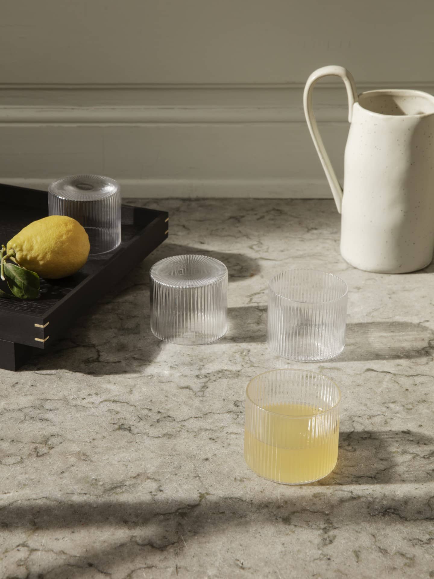 Ripple glasses clear - Ferm Living