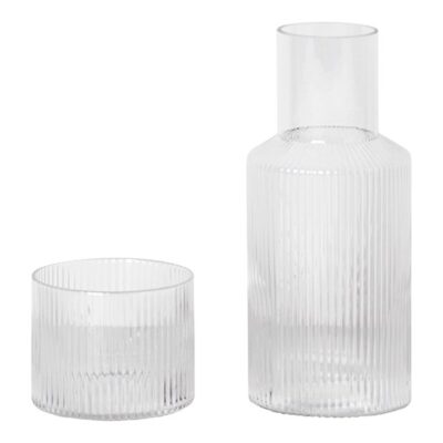 Ripple Small Carafe Set clear
