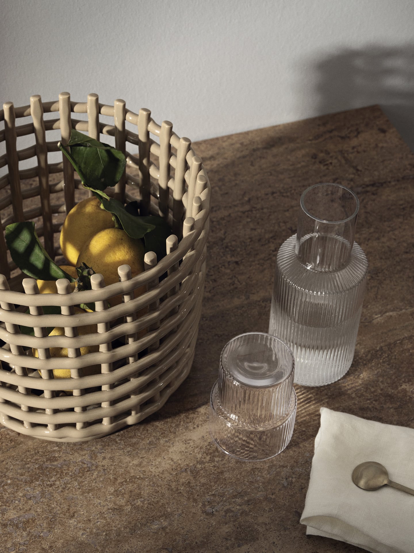Ripple small glasses clear-Ferm Living