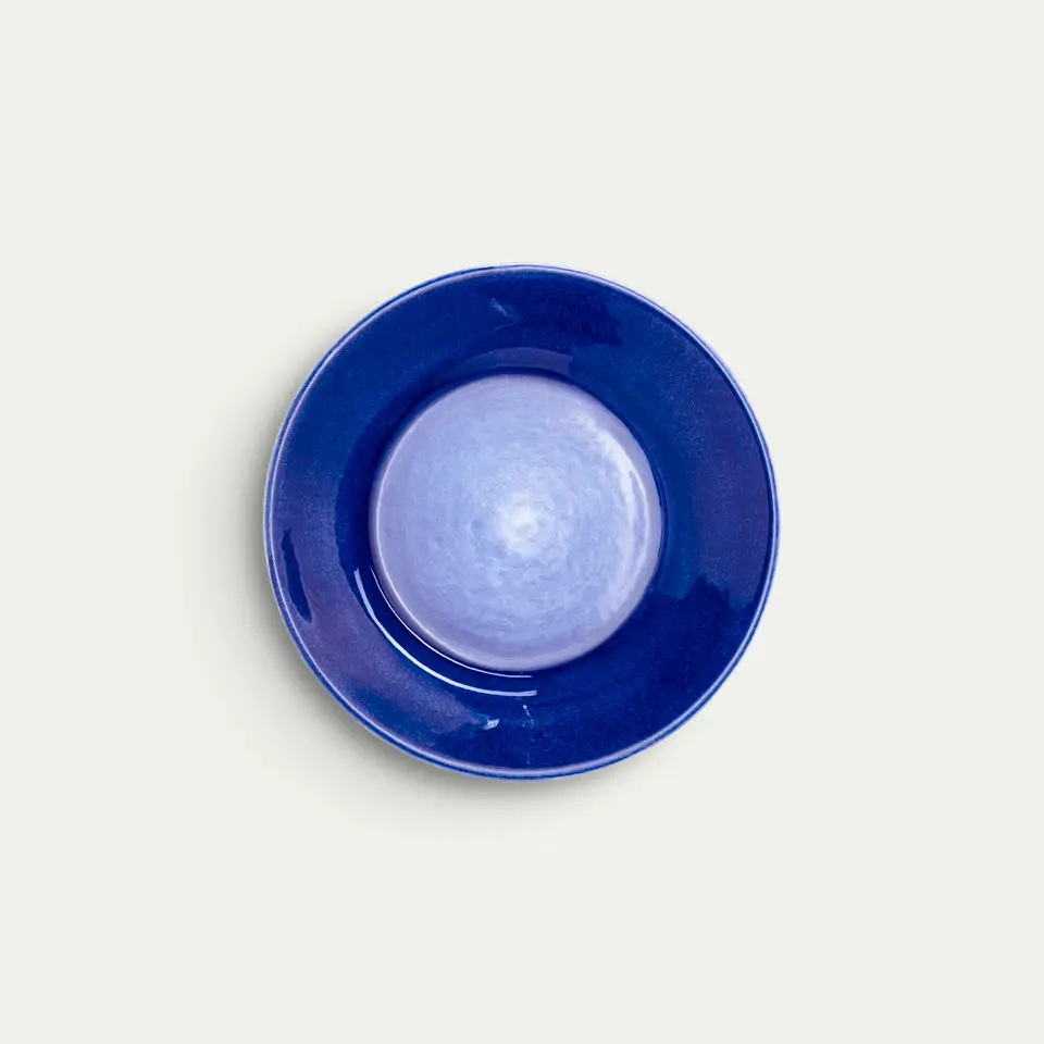 basic tallrik 21 cm blå