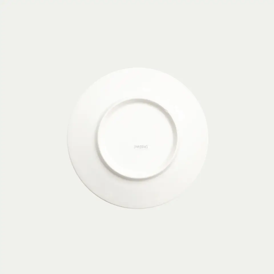 basic tallrik 21 cm plommon 1