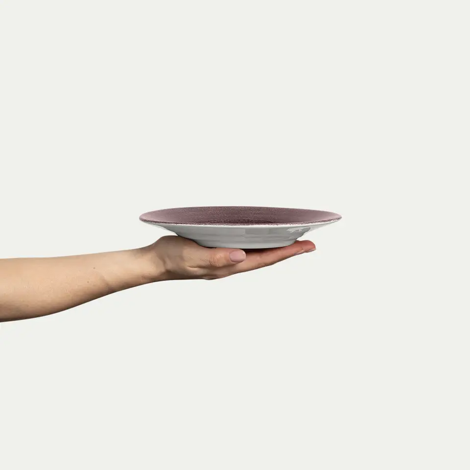 mateus basic tallrik 21 cm plommon 2