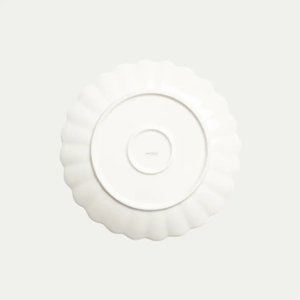 oyster tallrik 28 cm ljusblå - mateus
