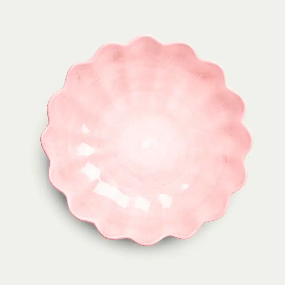 oyster skål 90 cl ljusrosa