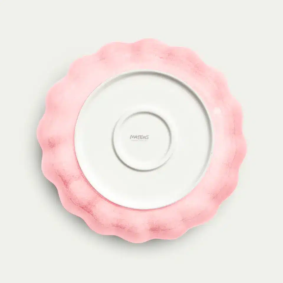 oyster skål 90 cl ljusrosa