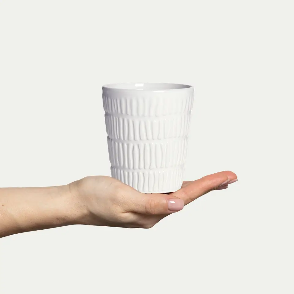 stripes mugg 30 cl vit 1