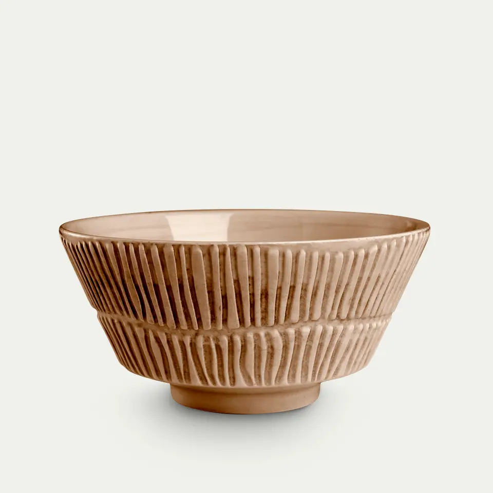 stripes skål 60 cl cinnamon