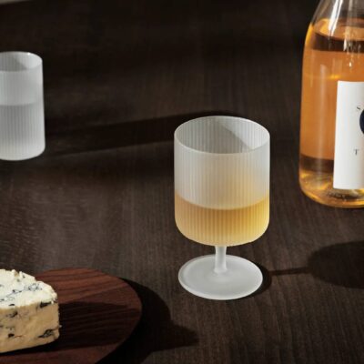 Ripple Wine Glasses 2-pack Frosted