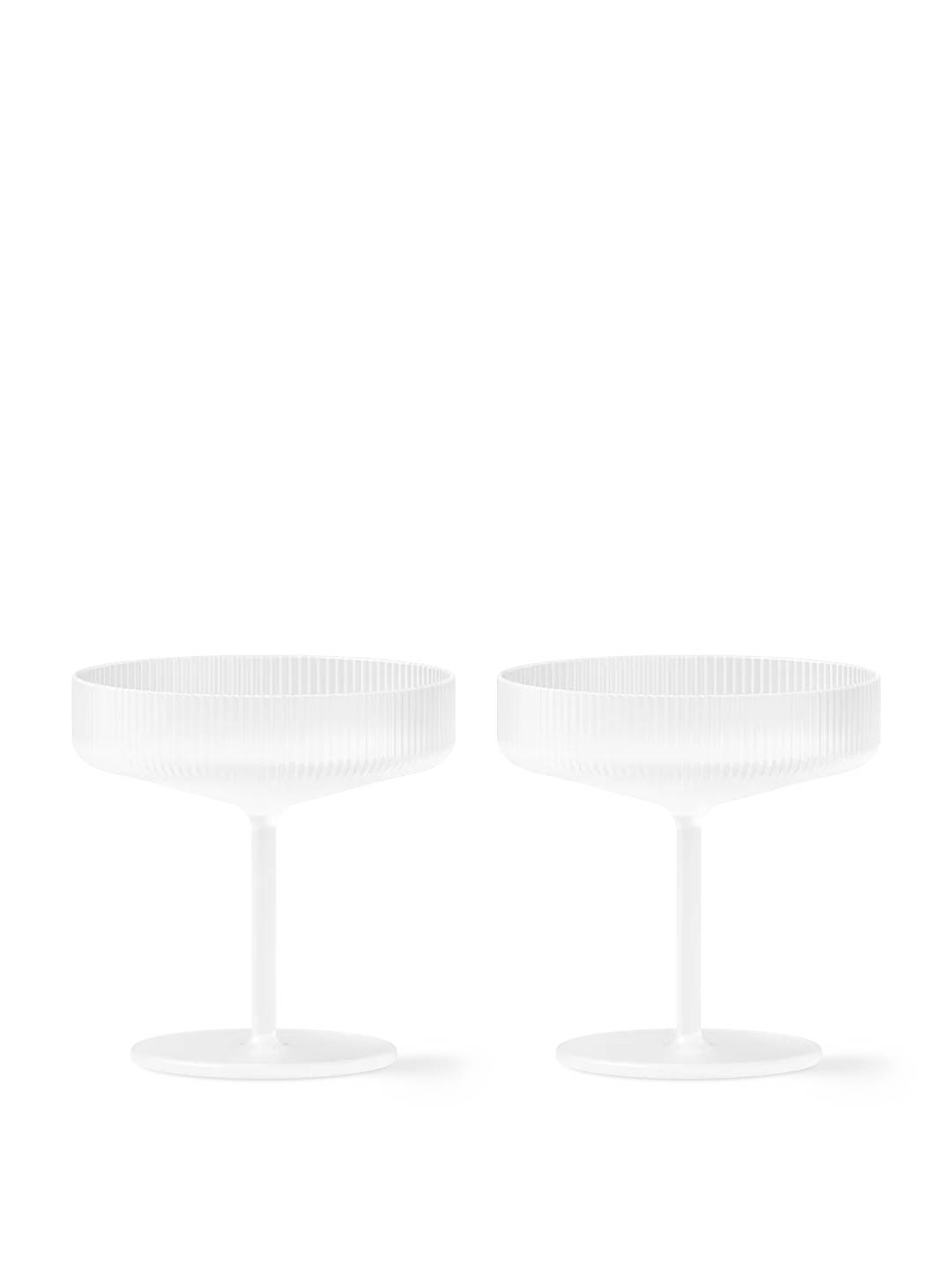 Ripple frostade champagne glas