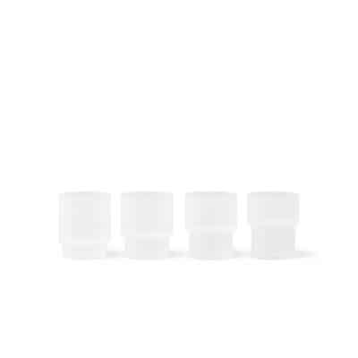 Ripple Glasses Set of 4 Frosted