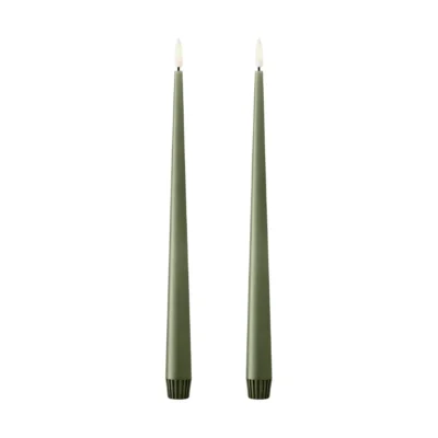 Ester & Erik kronljus LED 30 cm 2-pack green soil