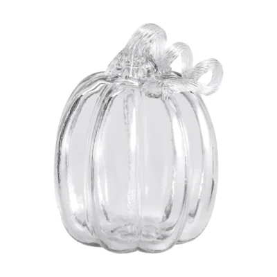 Pumpkin Dekoration 14 cm clear