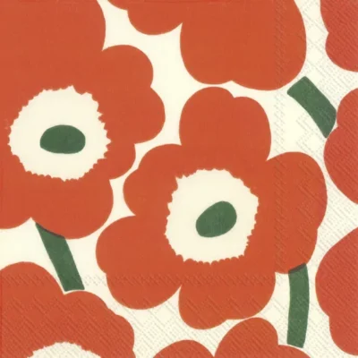 Marimekko Unikko orange/grön