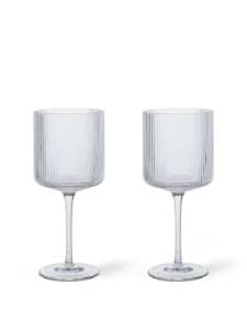 Ripple Red Wine Glasses – Set of 2 Clear