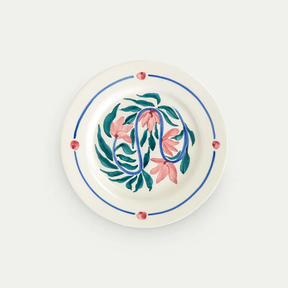 flowers tallrik 28 cm water lilies