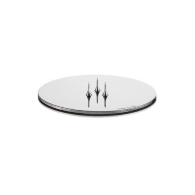 Ljusfat  Silver blank Ø9 cm