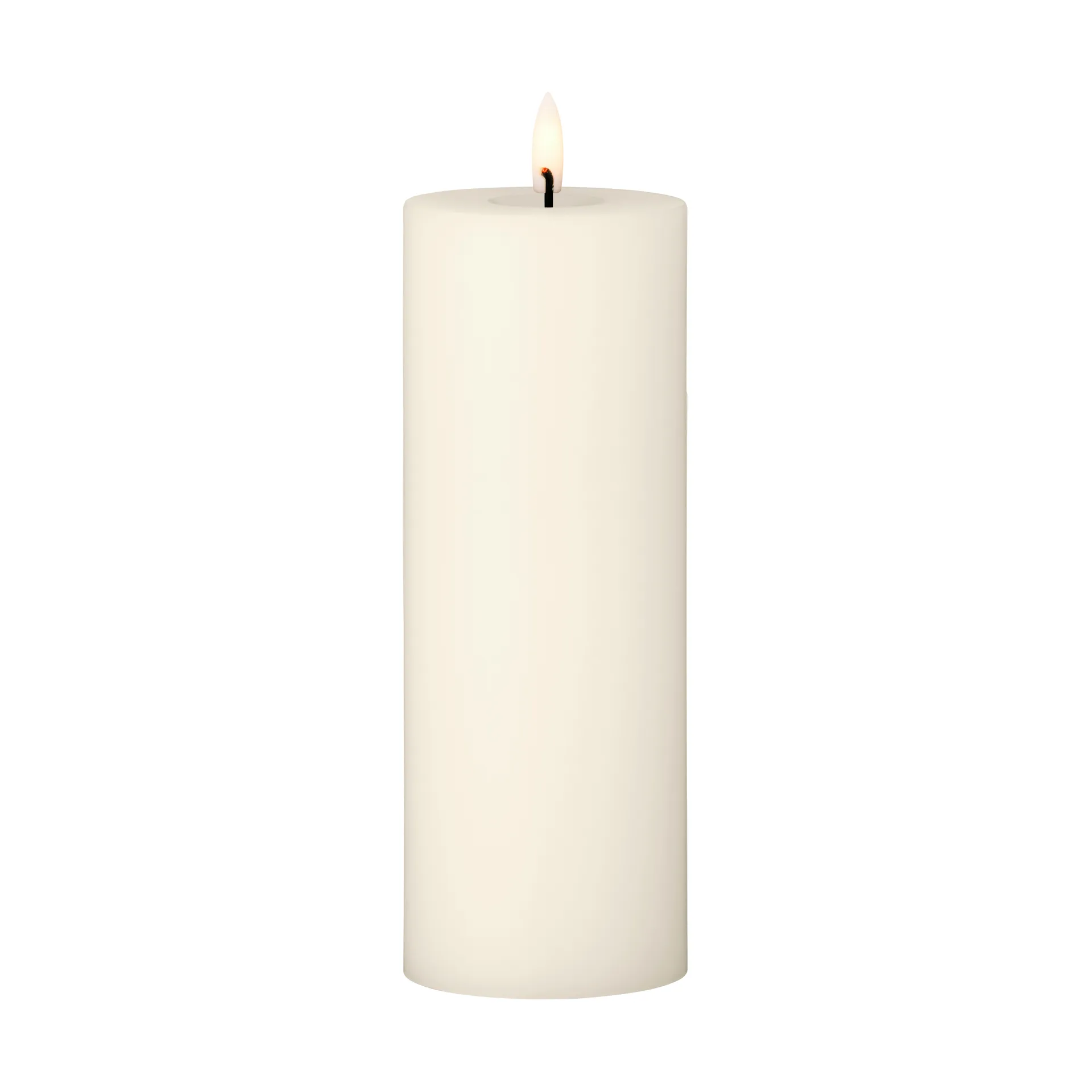 LED blockljus 20cm ivory
