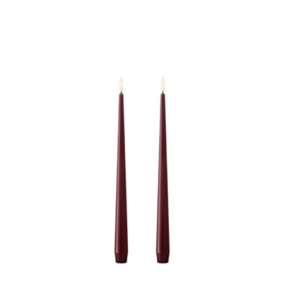 Ester & Erik kronljus LED 30 cm 2-pack deep wine