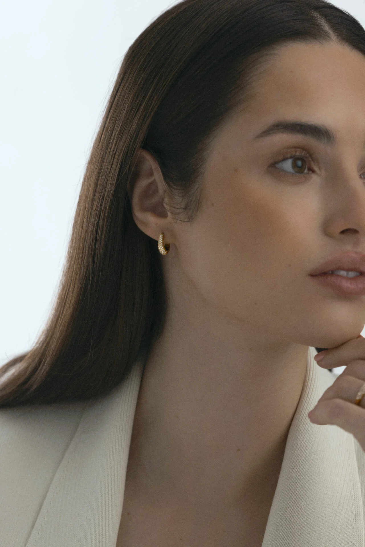 Pavé precious small GOLD hoops - 4632-Edit2 - original (1340655)