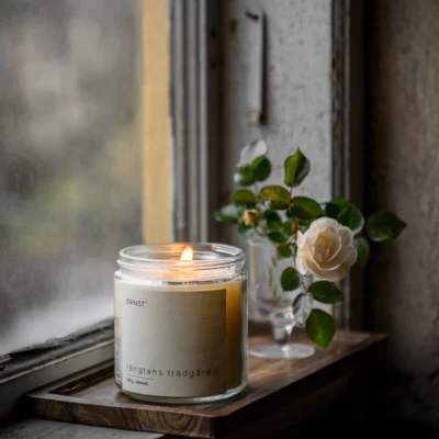 Doftljus glas m lock Vildhallon