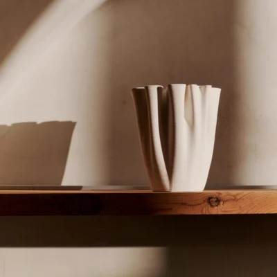 Dedali Vase Medium Off White