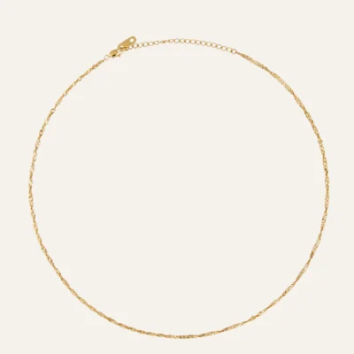 Twirl Necklace Gold 45 cm