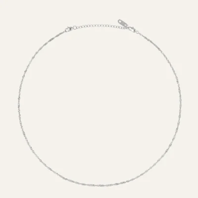 Twirl Necklace Silver 45 cm