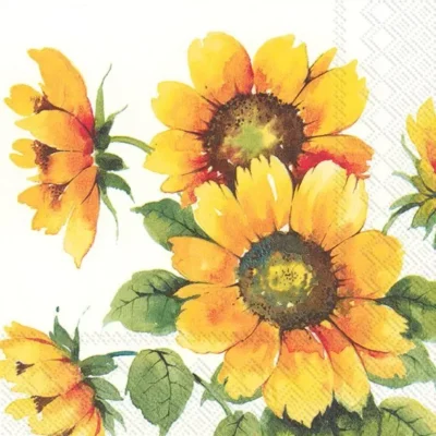Servetter Colourful Sunflowers