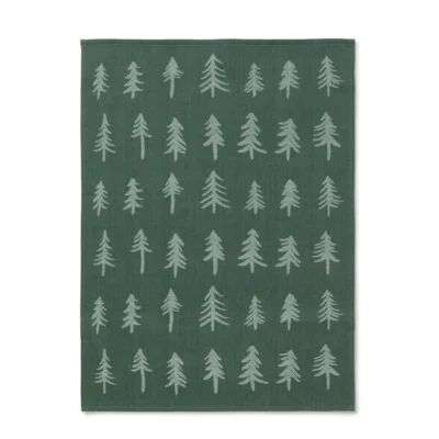 Christmas Tea Towel Dark Green