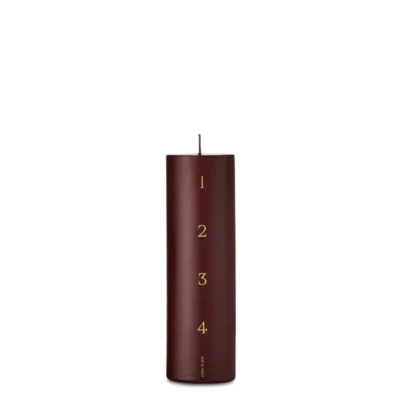 Adventsljus 1-4 H20cm Deep Wine