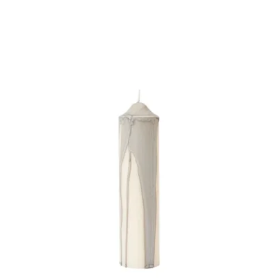 Dryp Blockljus Warm Grey 20 cm