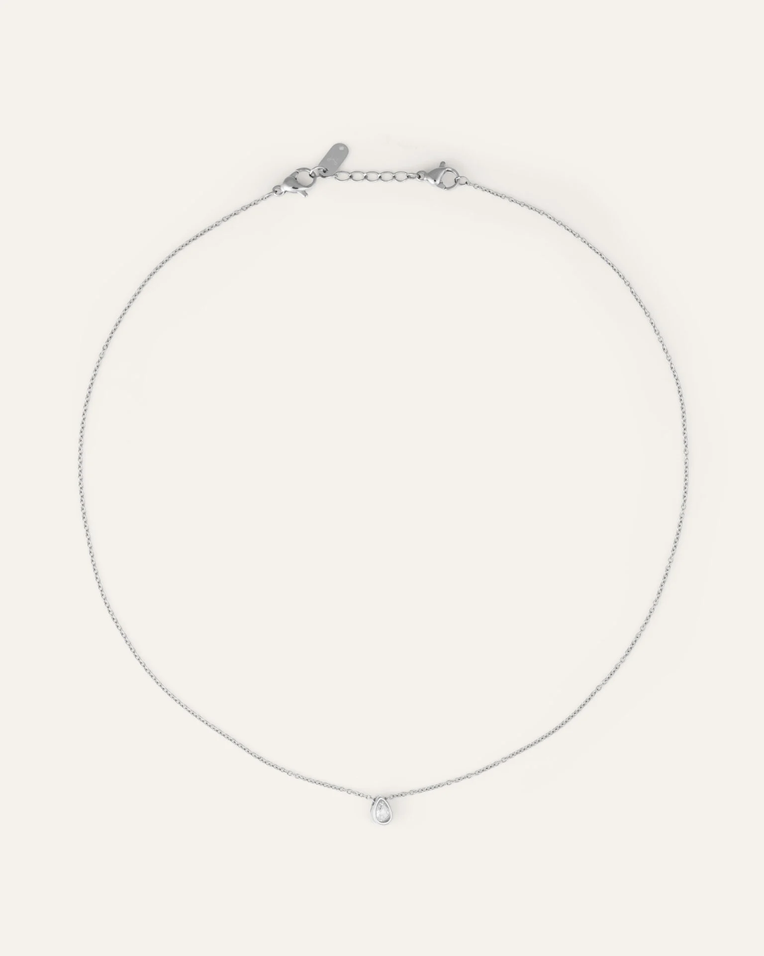 KENZA DROP-Céleste Steel Necklace MB1726-ANGLE 2 copy - original (1551046)